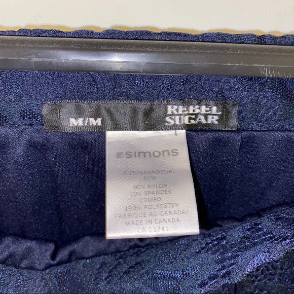 SIMONS lace midi skirt (navy) - Picture 2 of 2